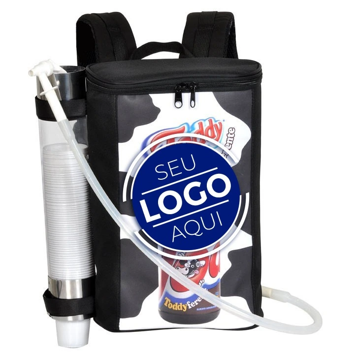 mochila térmica personalizada para degustação